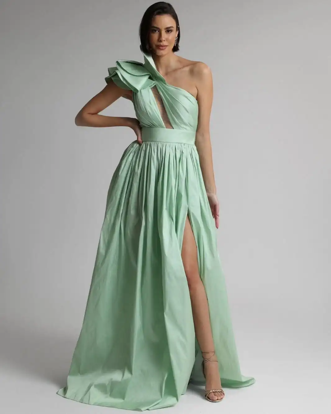 Customized Fashion Strapless Jersey Sleeveless Evening Dresses Elegant A-Line Floor Length Celebrity Gowns Vestido De Noche