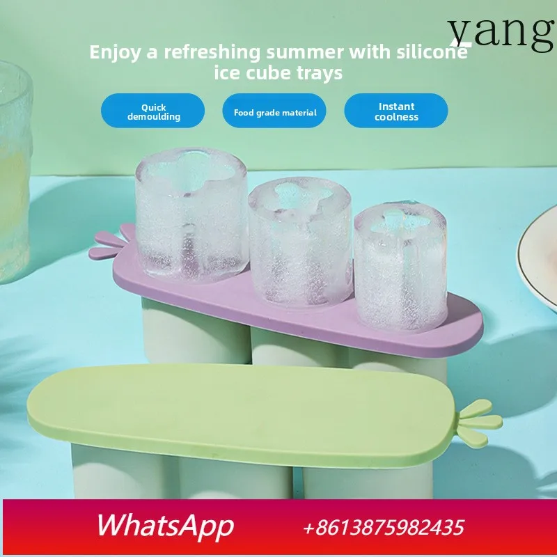 

Yjq 3pcs ice grid carrot ice mold easy demoulding silicone ice grid