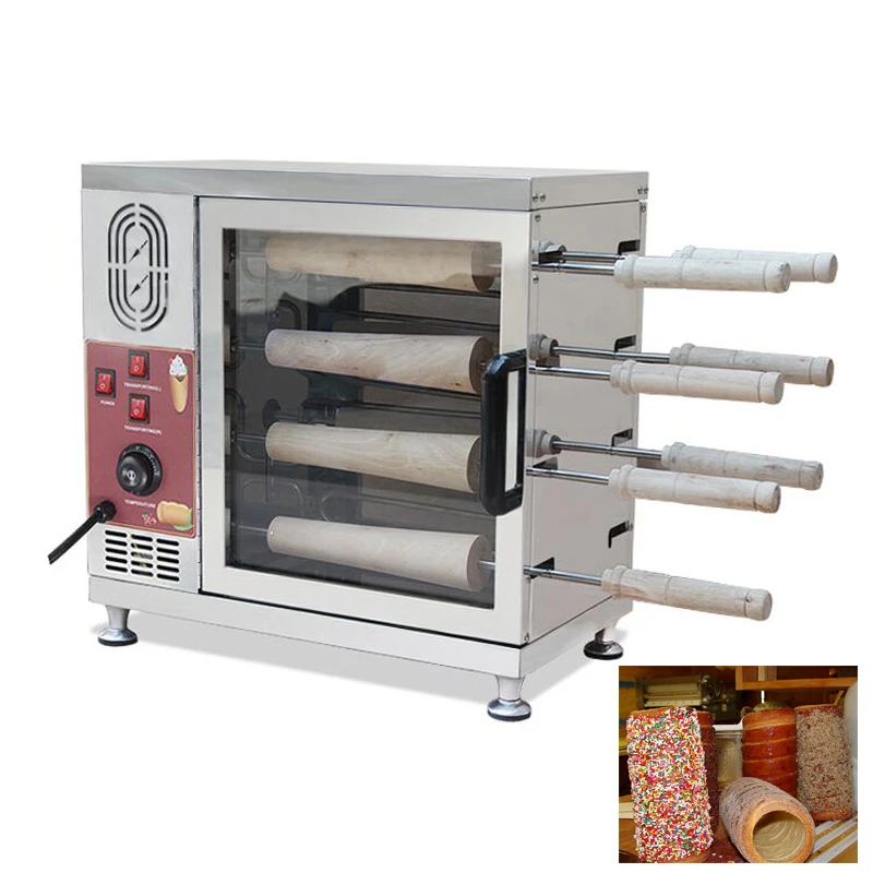 

PBOBP Leisure Food Making Machine Portable Commercial Chimney Cake Machine For Bakery Electric Toaster Production Machine