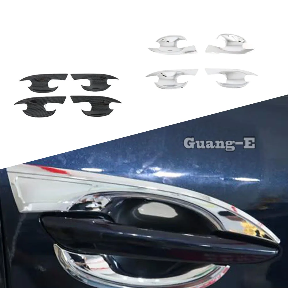 

For Mazda CX-30 CX30 2020 2021 2022 2023 ABS Chrome Car Exterior Door Handle Bowl Covers Trim Accessories Armrest Stickers Frame