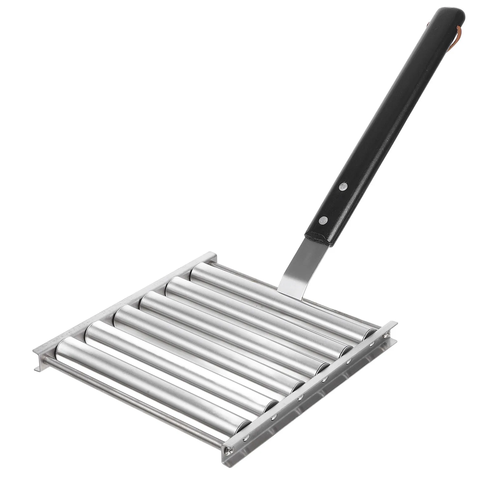 

1Set Sausage Grill Rack Sturdy Metal Rolling Bbq Stand for Camping Outdoor Grilling Portable Sausage Roller Hotdog Cooker