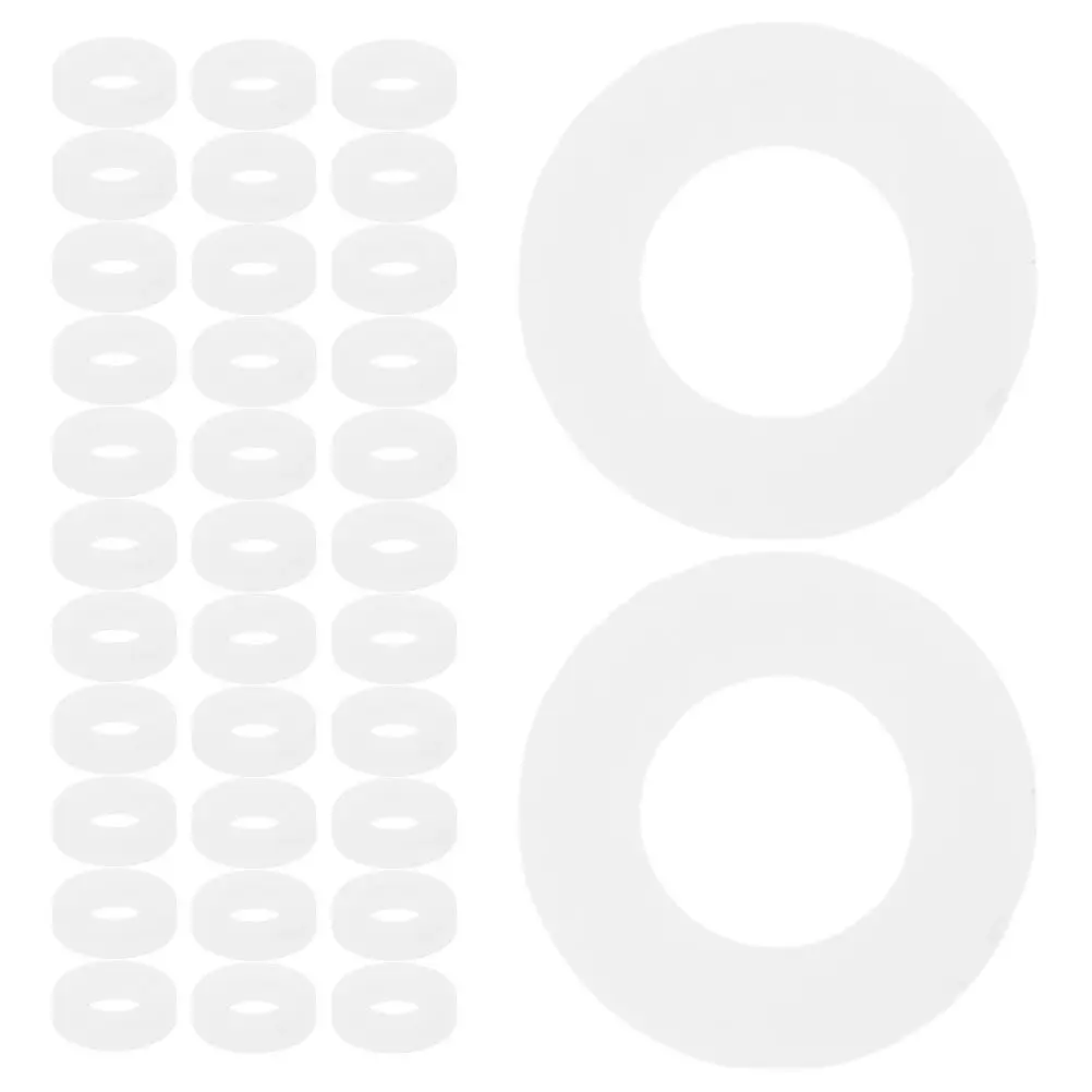 

200 шт. маленьких белых прокладок для барабанов, точная подгонка для обслуживания барабанных установок, улучшенная производительность, снижение шума, надежное соединение