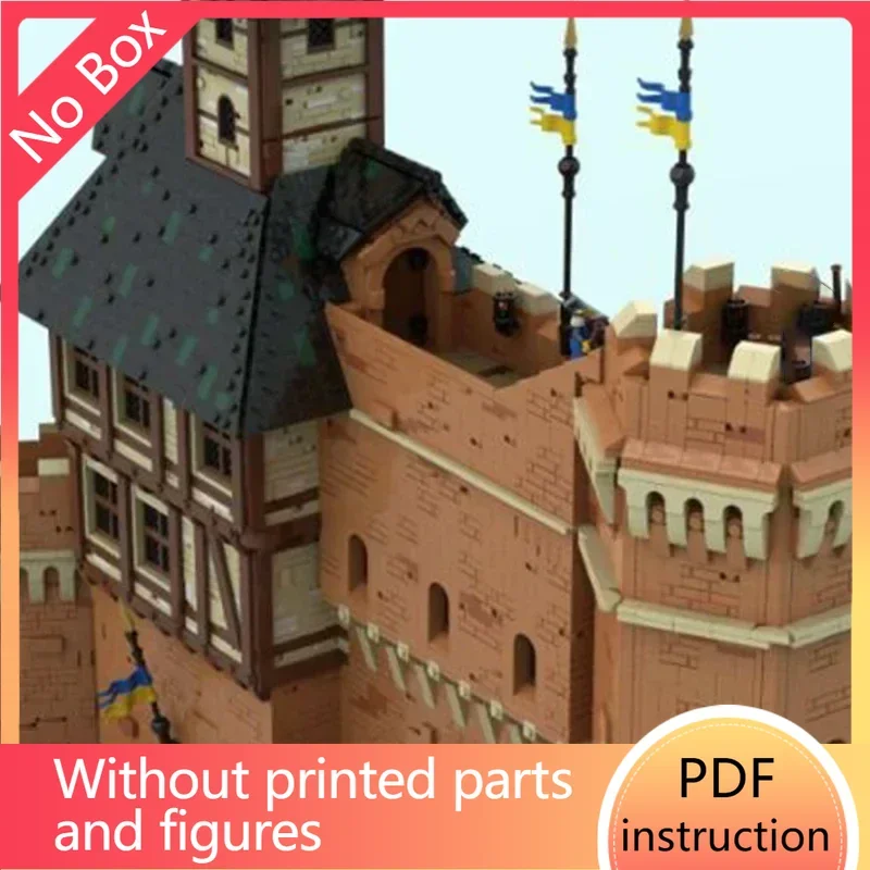 

Castle Model Moc Building Bricks City Gates And Alchemist Tower Technology Modular Blocks Gifts Toys DIY Sets AssemblyChristmas