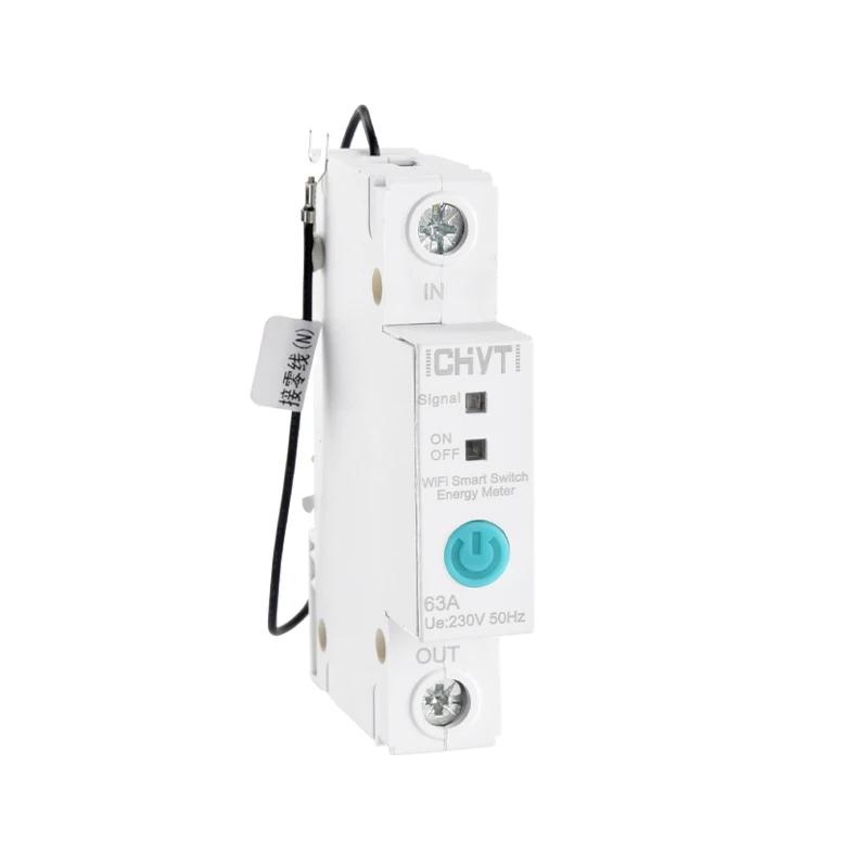 

Hot Product 1p 63 Amp 63A Automatic Switch Circuit Breaker Electrical Current Monitor Smart MCB Wifi