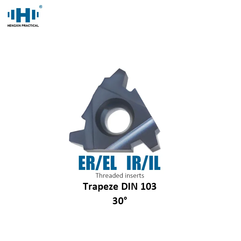 HENGXIN 10Pcs 30 Degree Standard Trapezoidal Thread Cutter Inserts 16ER  TR /16EL TR /16IR TR 16IL  TR 1.5/2.0/3.0 Pitch