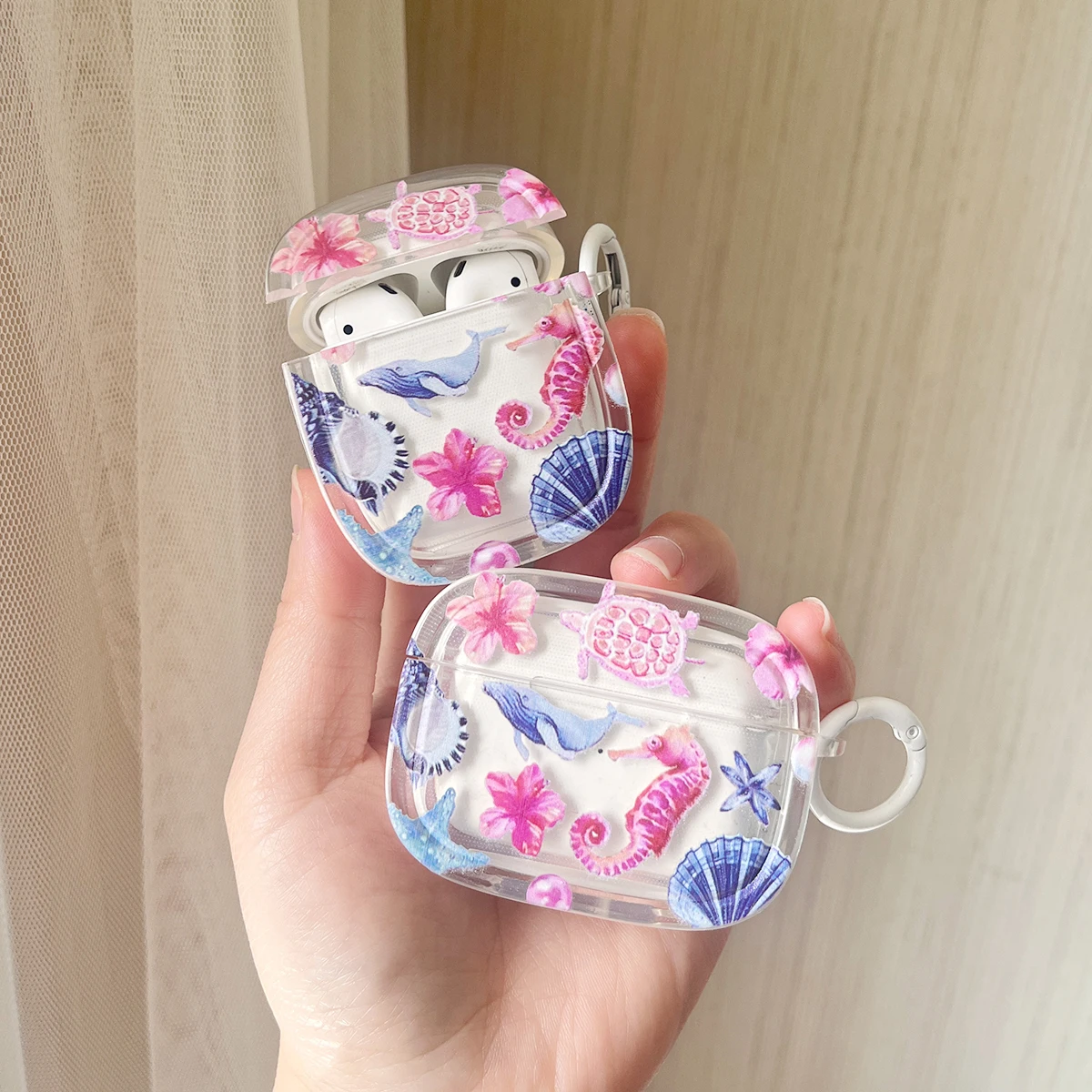 

Чехол Summer Ocean для Apple Airpods pro 2nd, беспроводная Bluetooth-зарядная коробка для наушников Airpods 2, 3, 4, 1, защитный чехол для гарнитуры