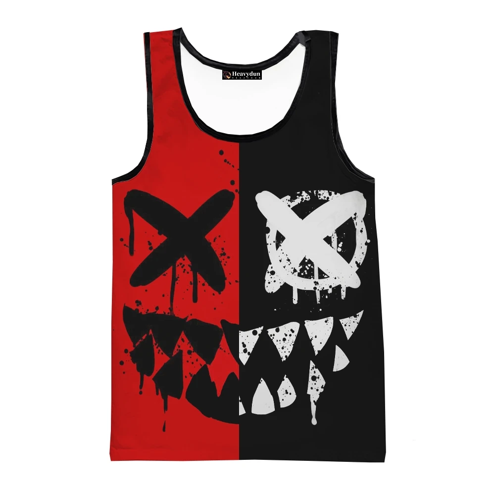 

Funny 3D Devil Printing Men's Tank Top Street Hip Hop Harajuku Sleeveless Shirt Summer Casual Loose Tees Fashion Gym Sports Vest