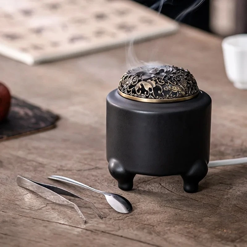 

Электрический ароматерапевтический нагреватель, регулируемая температура для благовоний из смолы и восковых плиток, керамическая печь для медитации и улучшения сна