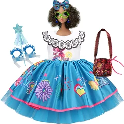 Little Girl Mirabel Dress Encanto Charm Disguise Costume Toddler Girl Birthday Party Fantasy Outfits Kids Princess Dress