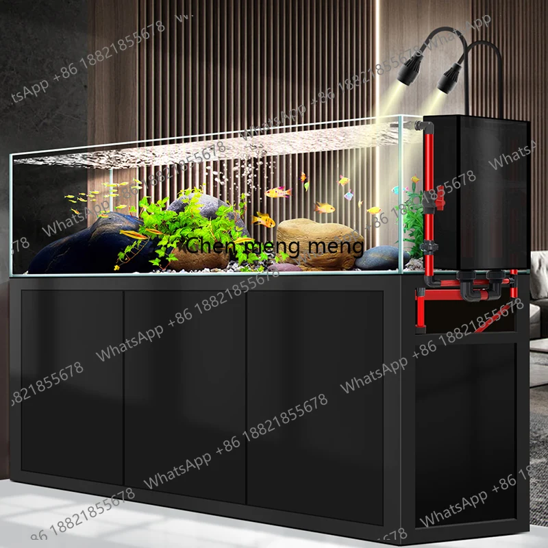 

Fish Incubator Box Fishkeeping Aquarium Simplicity Decoration Accent Glass Aquarium Indoors Living Room Furniture Acquario