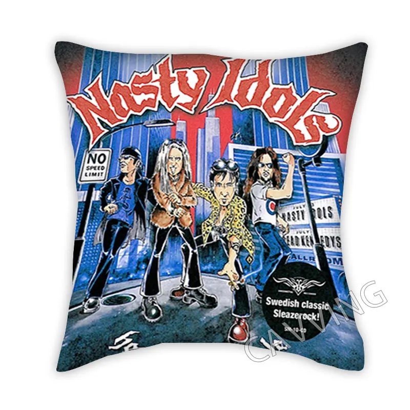 Nasty- idols  3D Printed Polyester Decorative Pillowcases Cover Square Zipper Pillow Case Fan Gifts Home Decor