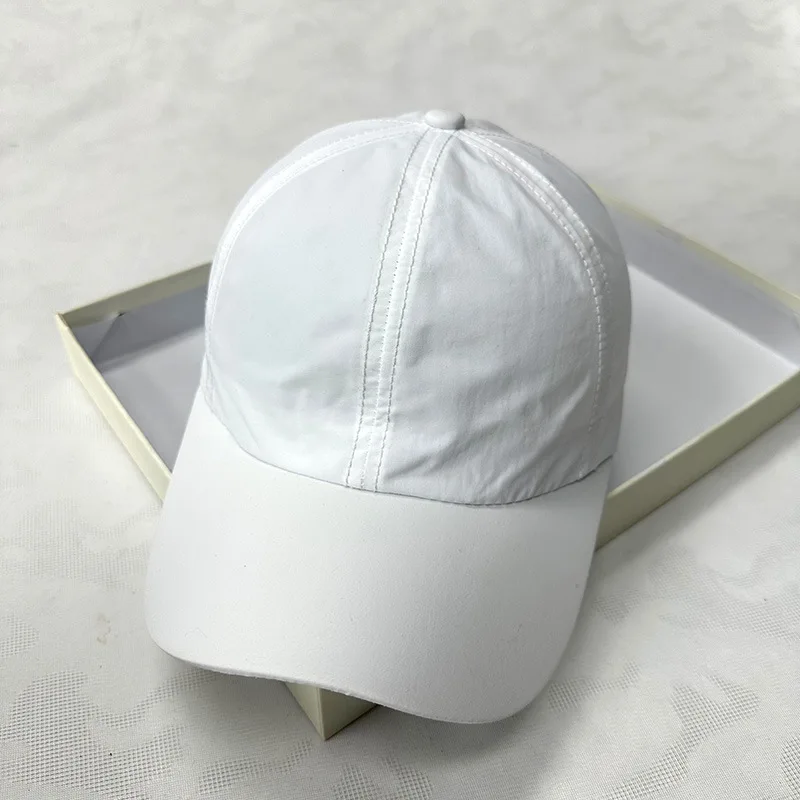 Sommer-Baseballkappe, schnell trocknend, für Herren, Sonnenhut, einfarbig, 100 % Polyester, verstellbar, cool, Outdoor, Reiten, Wandern, Kappen für Herren – Detail 2