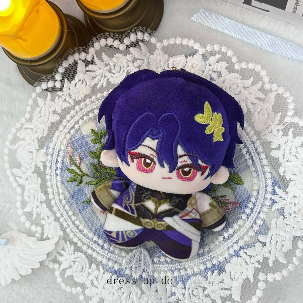 

Dr. Ratio Honkai：Star Rail Black Swan Sparkle Acheron Aventurine Anime Print Doll Nunu Body Mini Plush Pendant Toy 10cm Gift