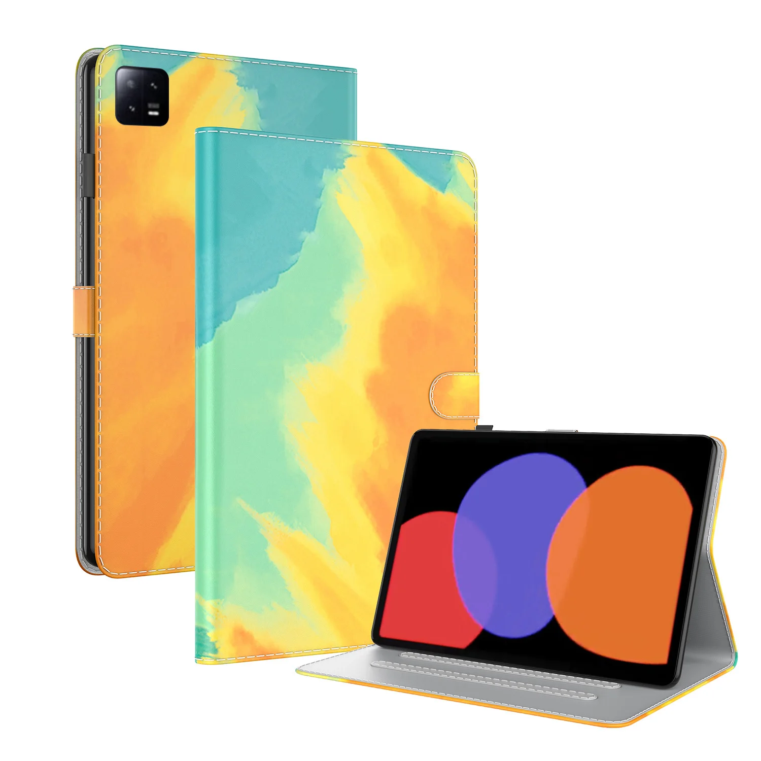 

Чехол для Redmi Pad SE 11 10,61 RedmiPad SE 2023 дюйма, кожаный чехол с акварелью для Xiaomi Pad 5 6 11 Pro, чехол для планшета 12,4 дюйма