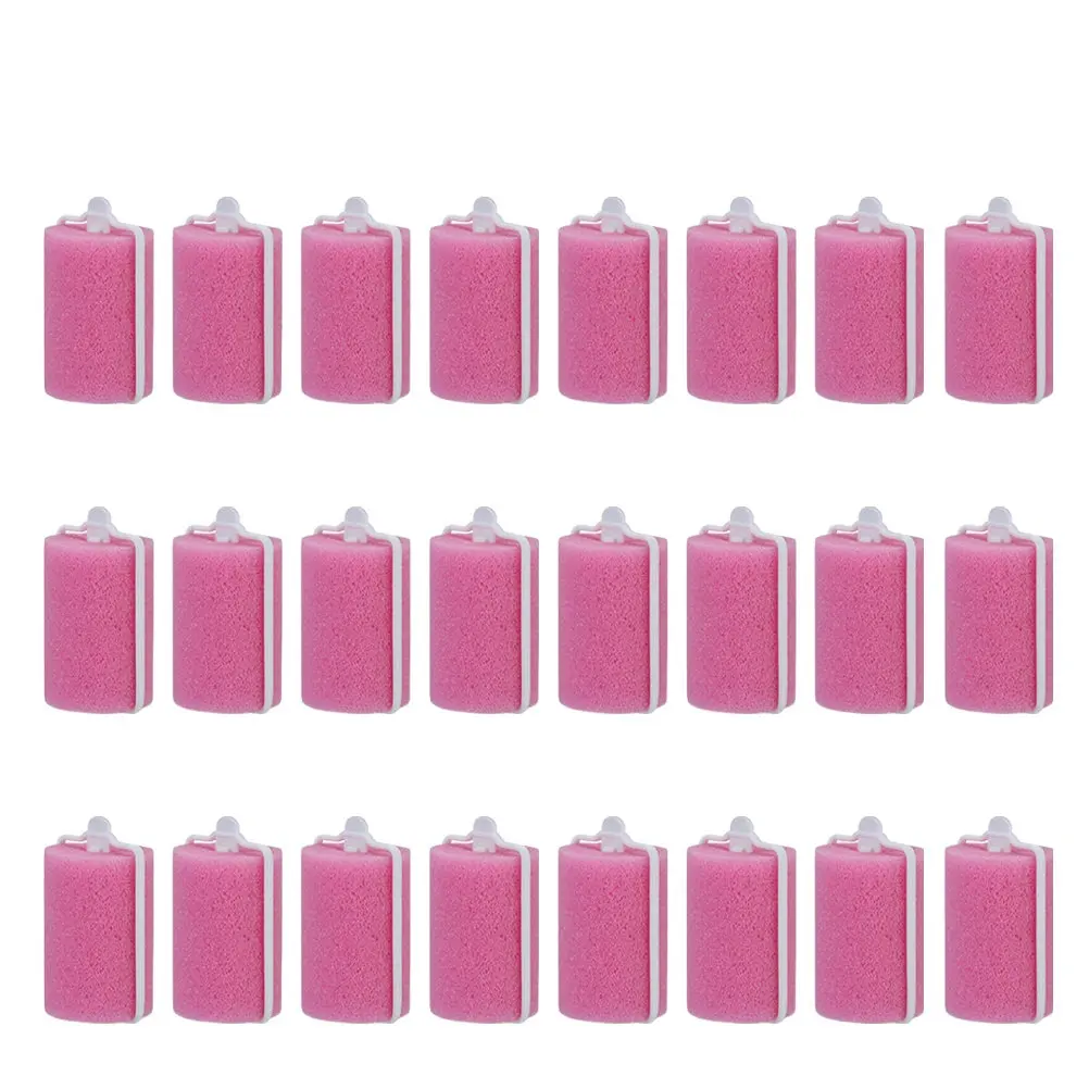 

24 Pcs Random Color Hair Curlers Sponge for Time-saving Rollers Medium Convenient