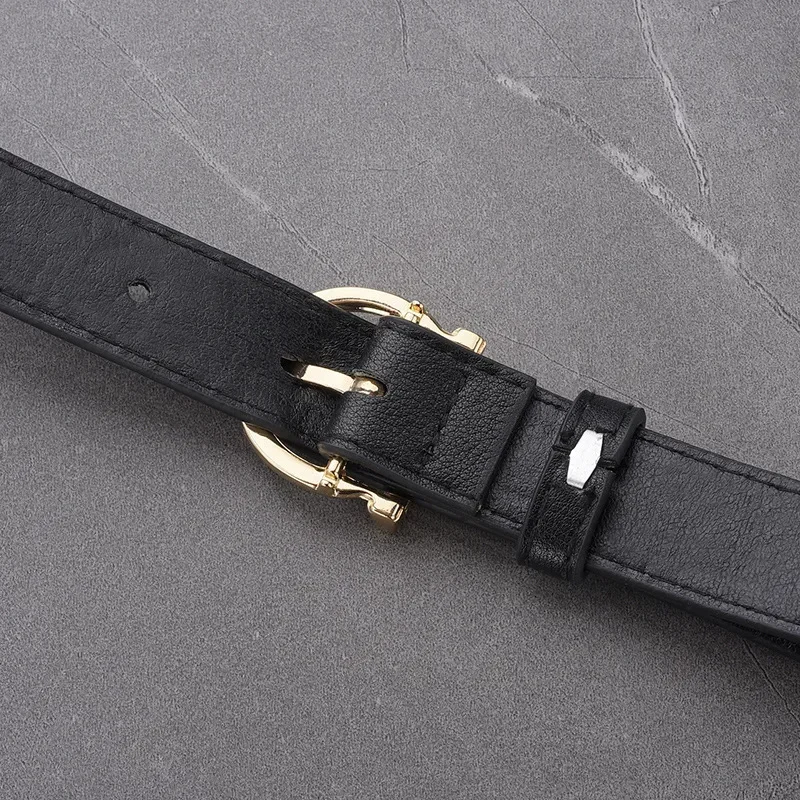 Pu Lederen Riem Luxe Voor Vrouwen Ronde Pin Gesp Riemen Hoge Kwaliteit Dames Jurk Jeans Band Meisjes Tailleband Verstelbare Riemen