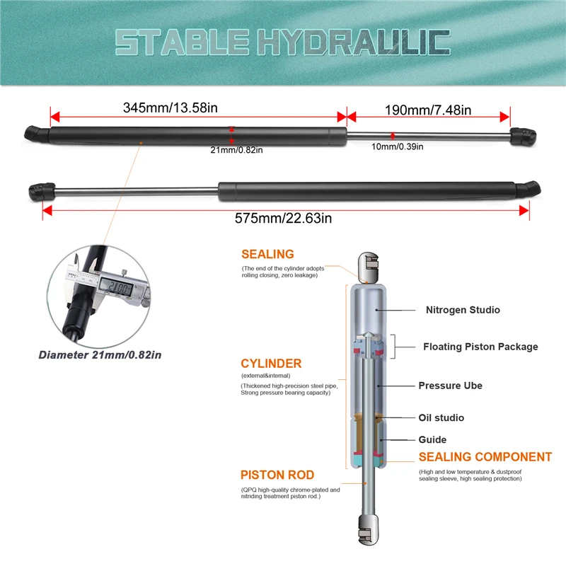 Rear Tailgate Lift Support Struts Shocks Gas Springs For Chevrolet Suburban 1500 2007-2014/Chevrolet Tahoe/GMC Yukon 2007-2013