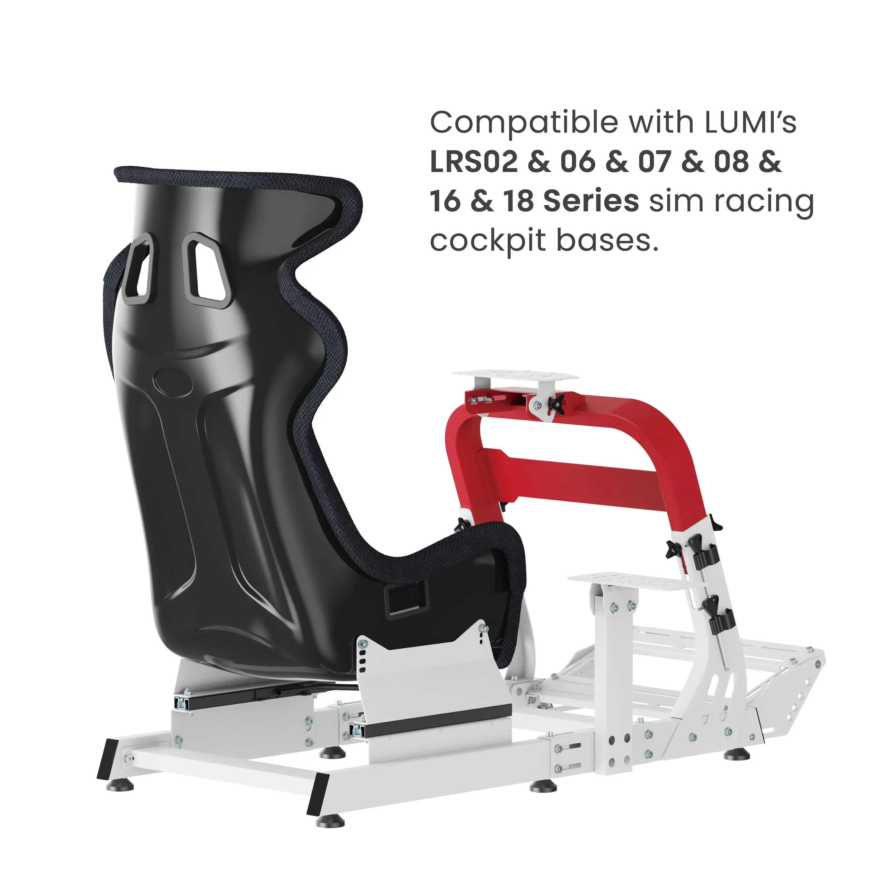 LRA02-BS01 Large Size Sim Racing Cockpit Chair Pineapple Texture Fabric SimRacing Seat For Racing Simulator Cockpit Game Base