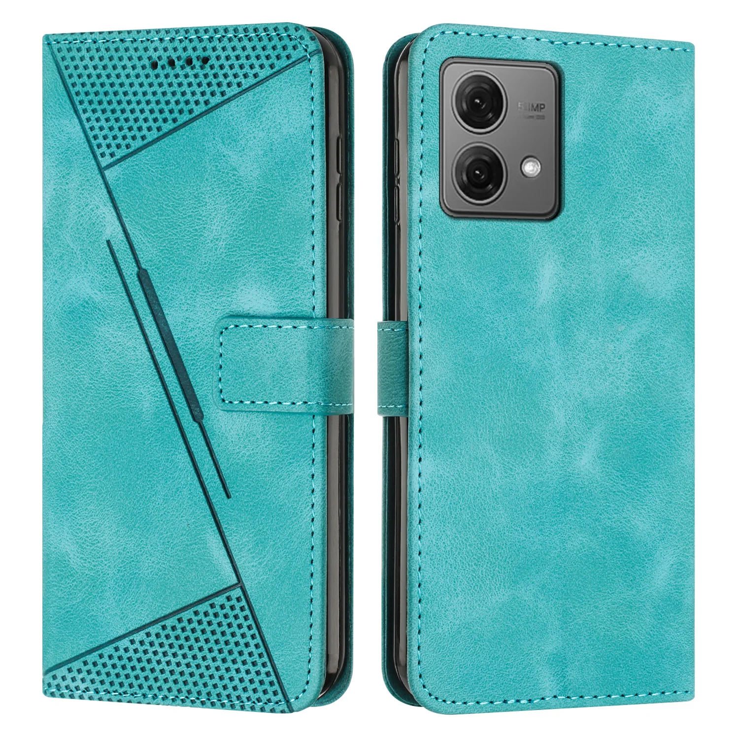 Solid Color Line Leather Cases for Motorola Edge 40 30 Neo Pro Fusion Ultra Edge Plus 2023 2022 Flip Wallet Magnetic Phone Cover