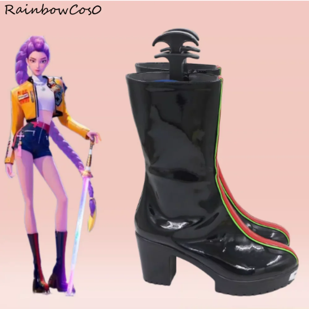 Rumi Cosplay Schoenen Laarzen Spel Anime Halloween Kerst RainbowCos0 W5517
