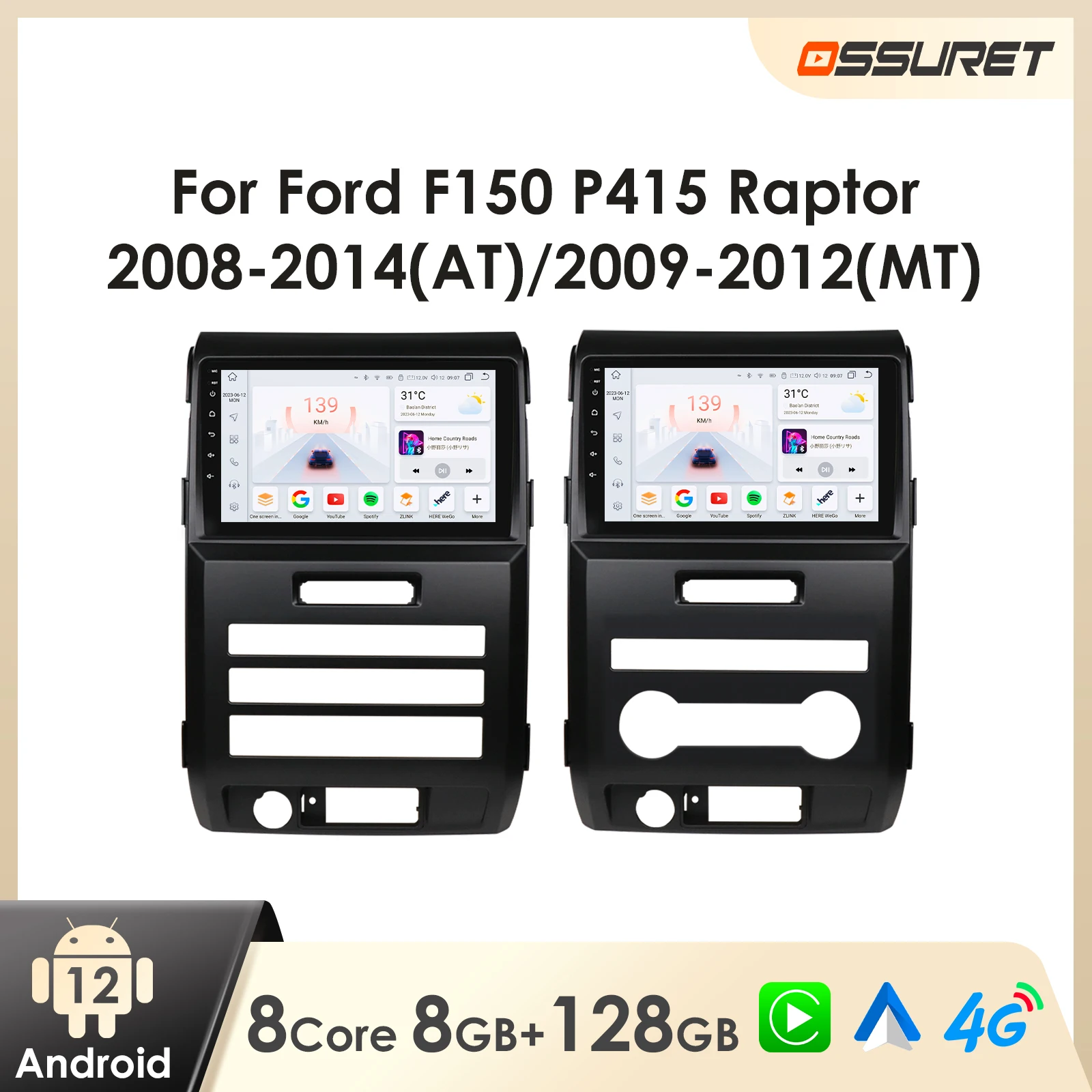 Car Radio Android for Ford F150 P415 Raptor 2008 - 2014 Android Auto Stereo Multimedia carplay 7862 Intelligent screen Player