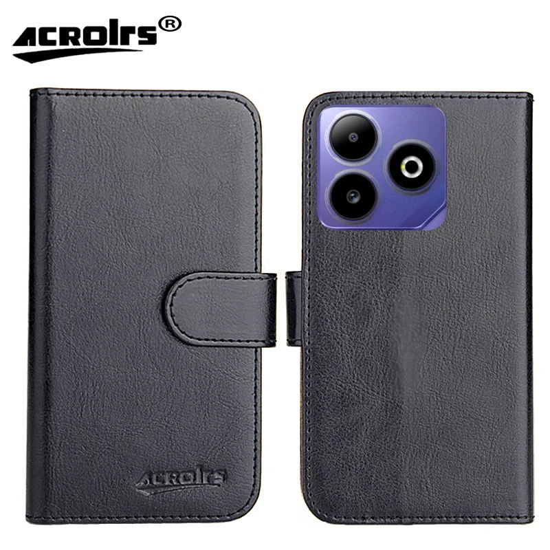 Capa BLU Bold K12 6.8" 6 Cores Luxuosa com Suporte e Carteira Personalizável em Couro de Esquilo Capa Protetora para Celular
