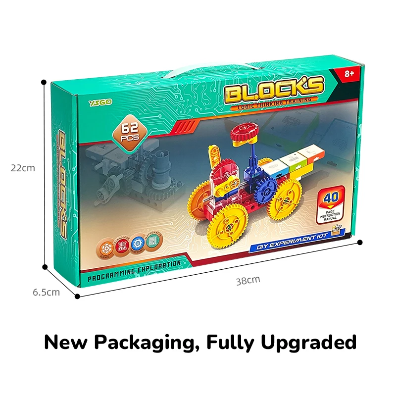 STEM Coding Blocks for Kids, Logic Thinking Training Building Set, Educational Programming Toy for Ages 8+