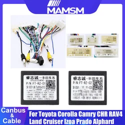 Car Radio Canbus Box Adaptor RZ-FT-01 RZ-FT-02 For Toyota Corolla Camry RAV4 CHR Land Cruiser IZOA Prado Alphard With Wiring Cab