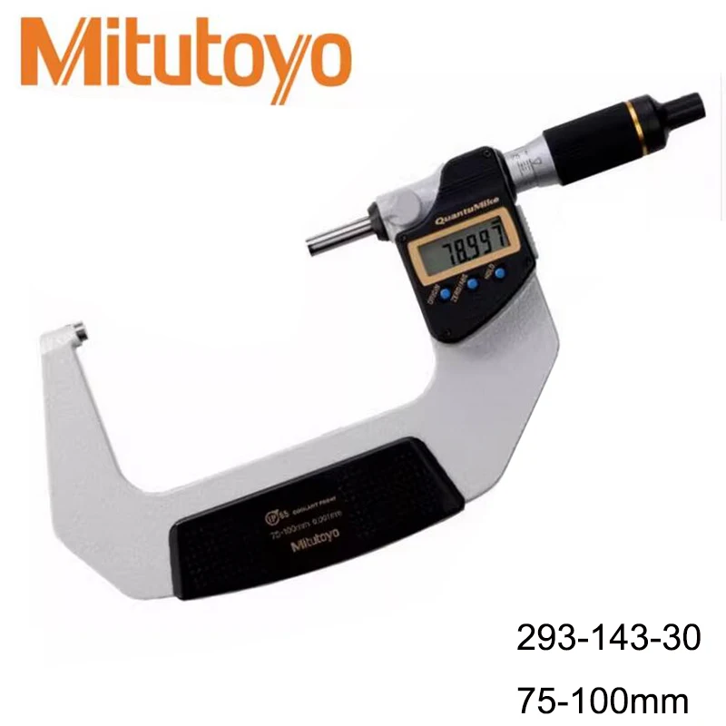 Mitutoyo IP67 Coolant-proof Faster measurement Micrometer,0-25/25-50/50-75/75-100mm,293-140-30 293-141-30 293-142-30 293-143-30