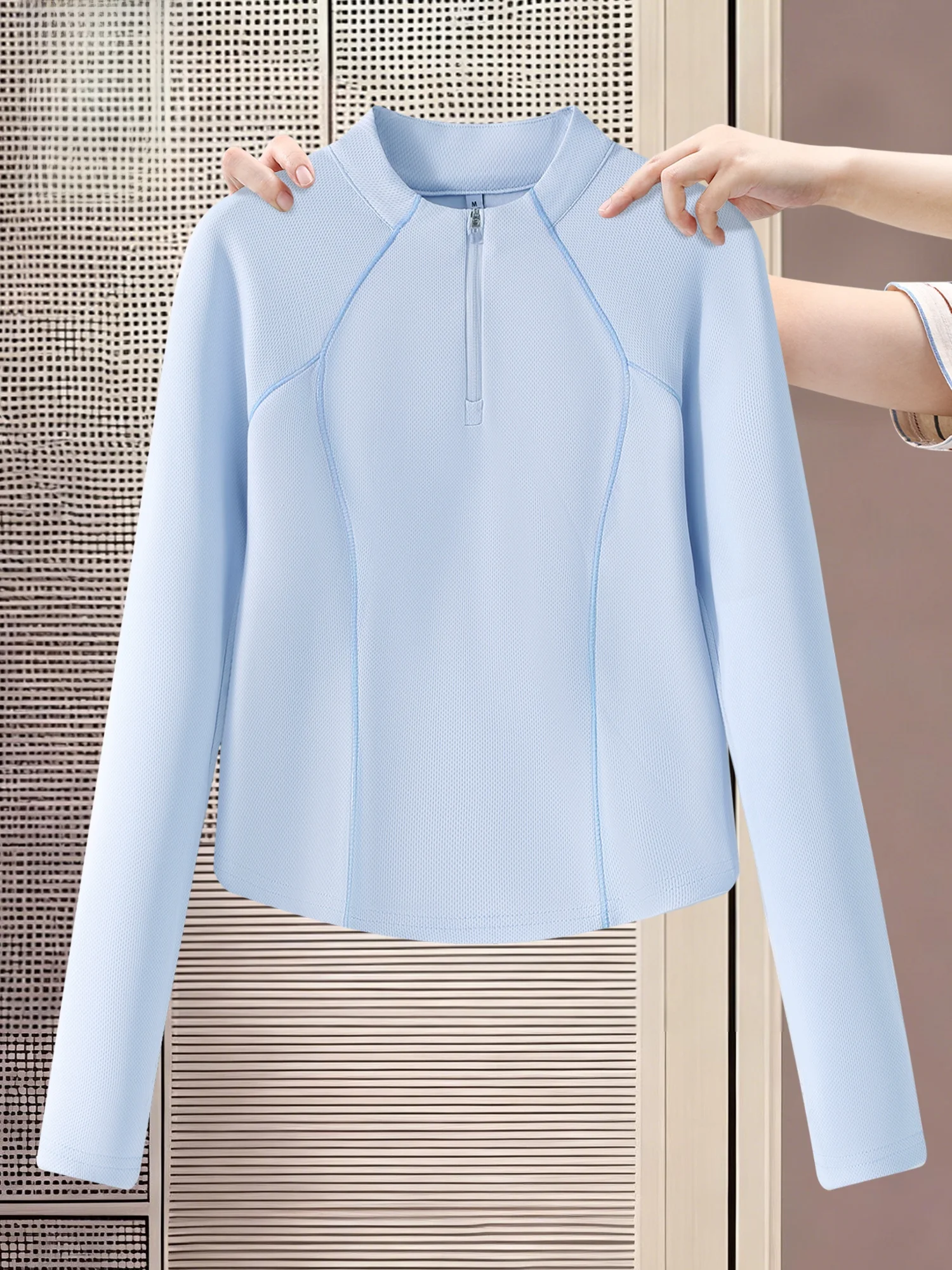 

Jeanswest Women's Long Sve Qui Dry T-irt Outdoor Running Sport Fitn Top Spring Summer New Sle Polyester Fiber