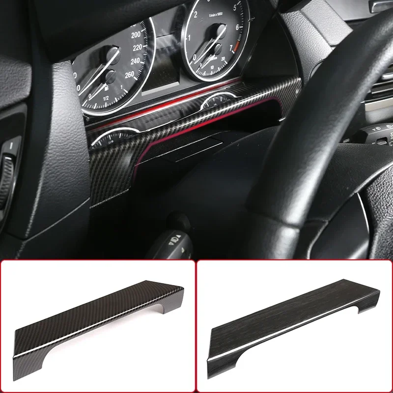 

For BMW X1 E84 2013-2015 ABS Carbon Fiber Car Dashboard Decorative Frame Dial Trim Car Interior Protection Accessories 1Pcs