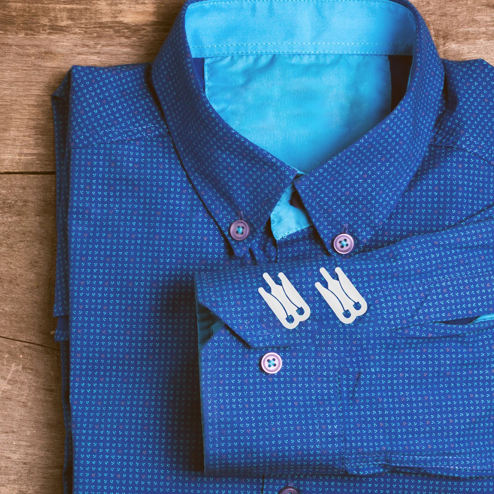 

500Pcs Plastic Shirt Fixing Clips Clothes Clamps Clothes Fixing Tool Home Supply Garment Clips Shirt Clamp