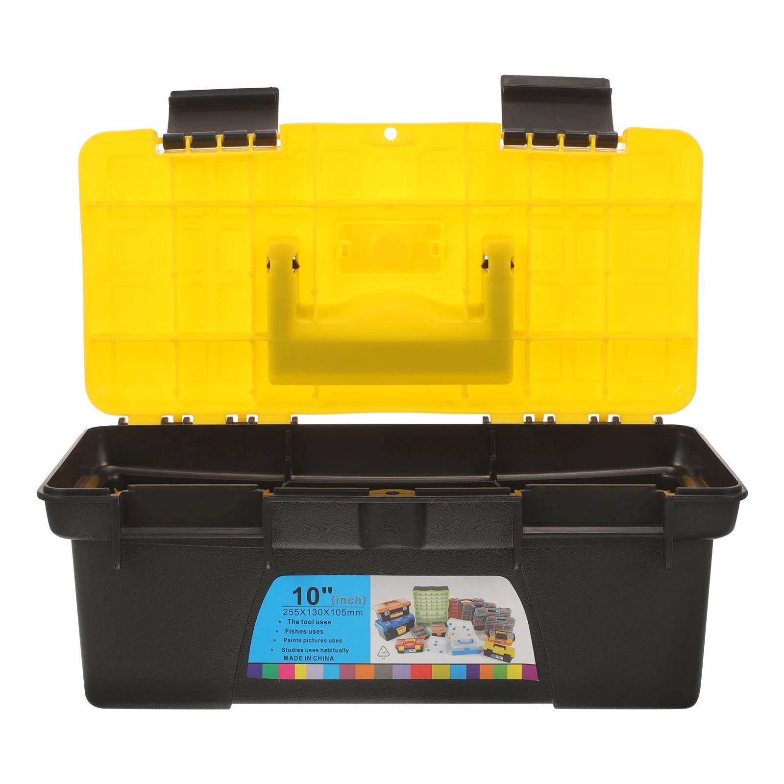 

10 Inch Tool Box Organizer and Storage Durable Plastic Case Portable Handheld Tool Organizer for Home Repairs Car Tools