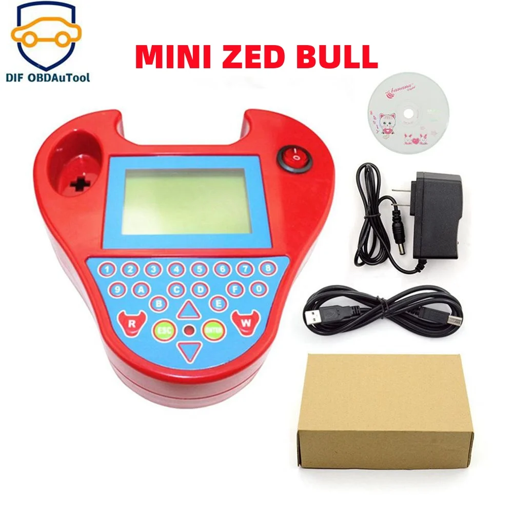 Newest Key Programmer Smart MINI ZED BULL Transponder Chip Cloner Mini Zedbull Multi-vehicle Universal Auto Read Pin Code