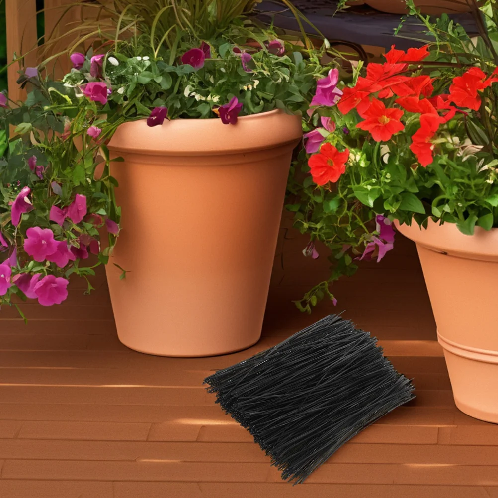 

1000Pcs Garden Plant Tie Coated Wire Adjustable Twist Ties for Plant Training Secure Binding Garden Ties