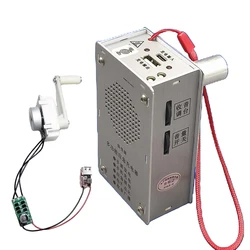 Hand Crank Motor Gear Generator Kit Survival Power Bank Emergency USB Charger