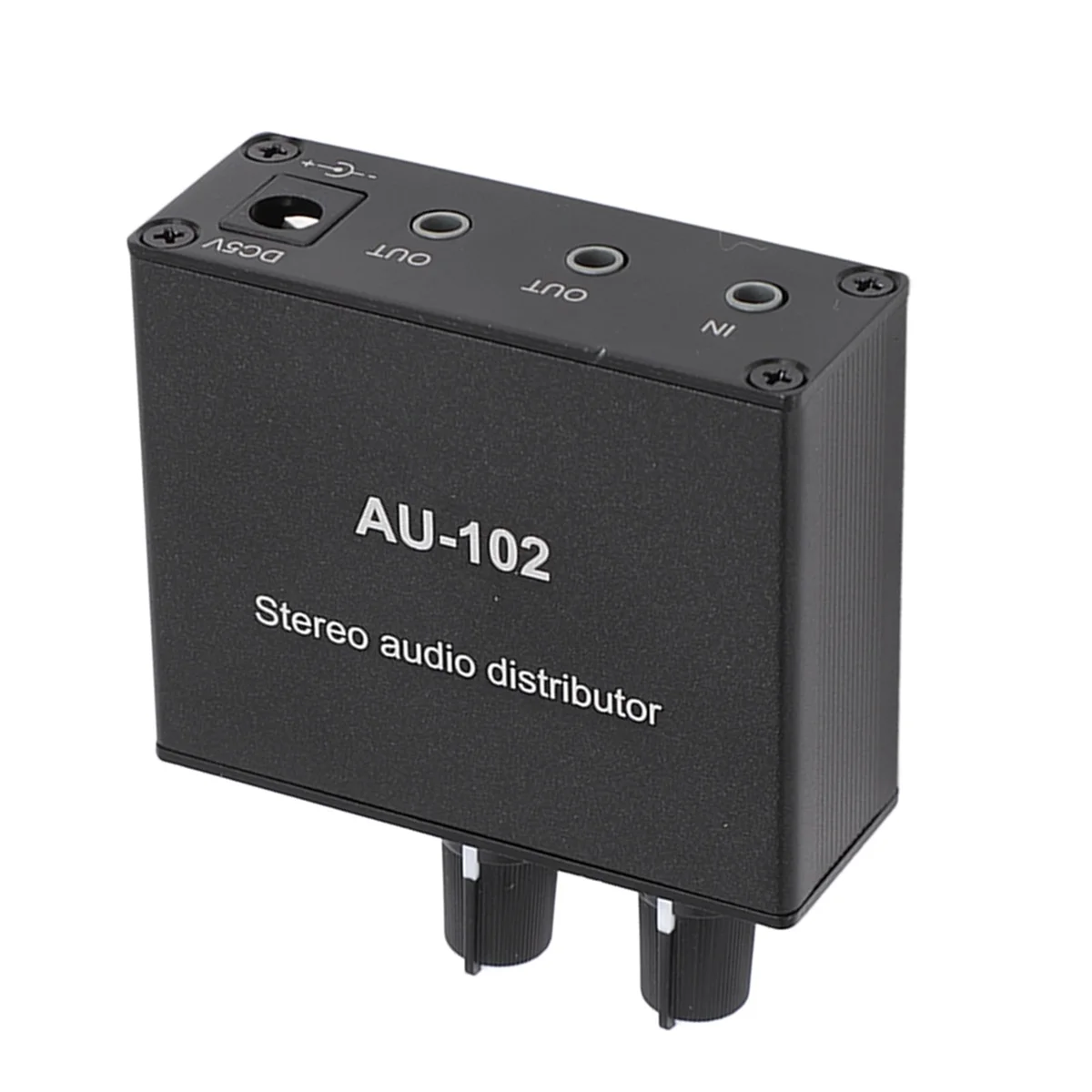 2 Channel Sound Amplifier 1 Input 2 Output 3.5mm Alone Control Stereo Sound Distributor Sound Preamplifier