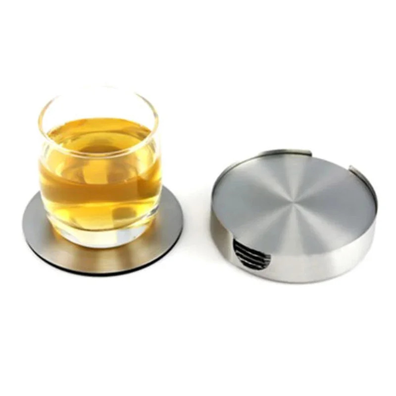 มินิ Coasters บาร์อาหารเครื่องดื่มถ้วยสํานักงานถ้วยชาสแตนเลส