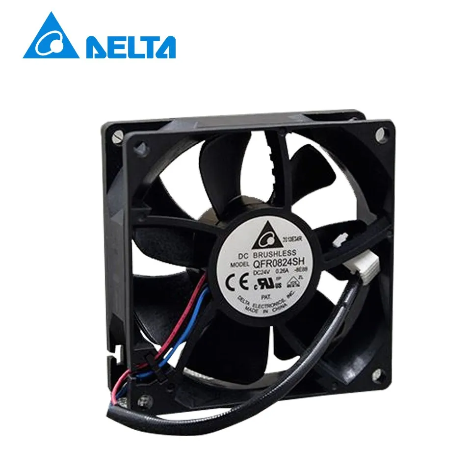 QFR0824SH Computer Blower Cooling Fan DC 24V 0.26A 4.08W 8025 80mm 80*80*25mm 4300RPM