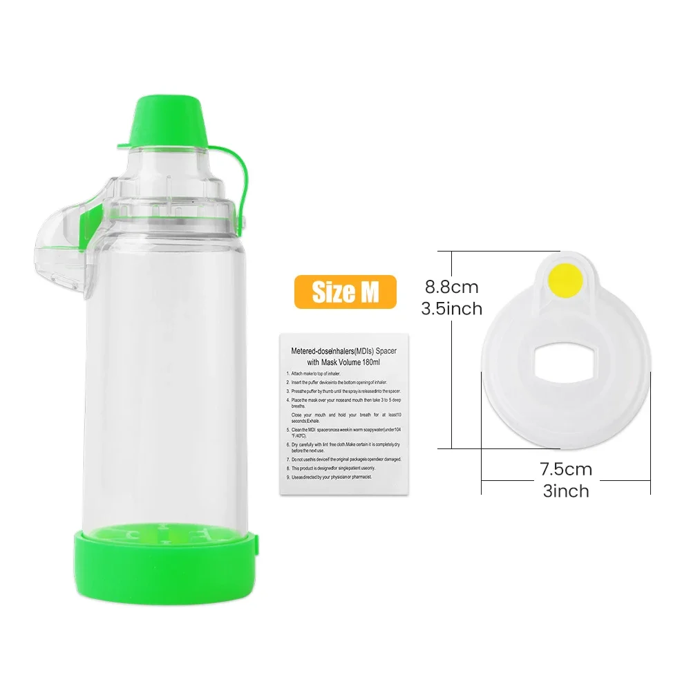 Vernevelaar Cup Inhalator Fles Astma Inhaleren Kamer Automizer Spacer Mist Opslag Compressor Tank Verstuiver Masker Kinderen Volwassen