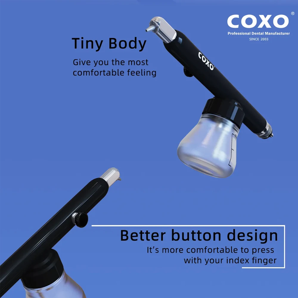 COXO 2/4 holes CA-1 Dental Aluminum Oxide Sandblaster Air Abrasion System Microblaster With Water Spray Dental sandblasting tool