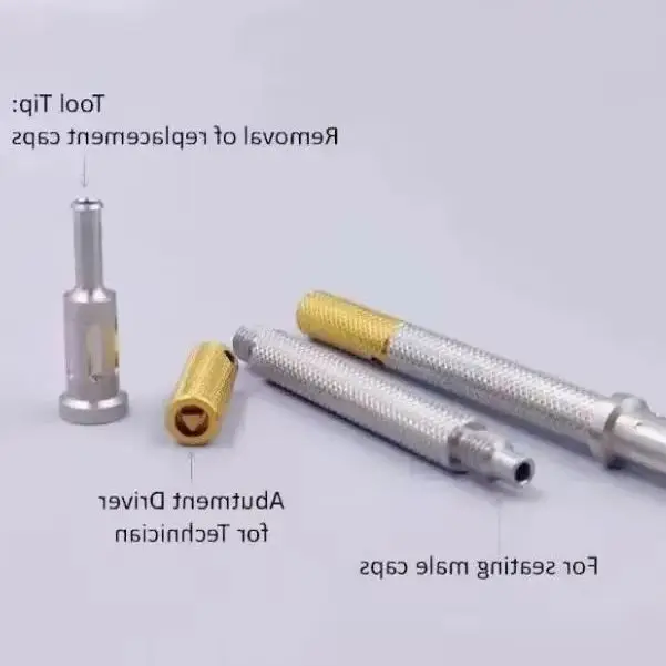 1Pcs Dental Base Locator Core Tool - Universal Implant Tool for Removable Insertion, Extraction & Retention Caps Replacement