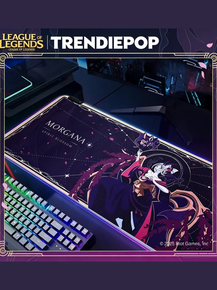League of Legends Spirit Blossom Series Gaming Rgb Light-Up Mouse Pad - Birthday Gift, Card Collectibles, Officially Licensed Product, Premium Collectibles, Geek Gift