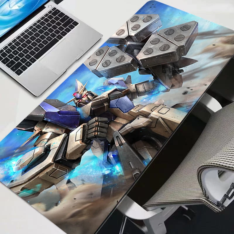 Mauspad-Design, rutschfest, mechanisch, Krieger, erweiterte Schreibtischunterlage, Laptop-Gaming-Zubehör, Tastatur-Pad, PC, Gundam, Gamer-Mauspad