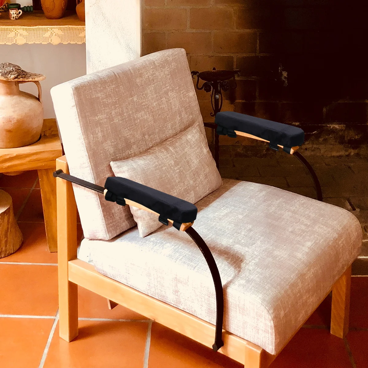 

Memory Sponge Armrest Pad for Office Chair Elbow Support Comfortable Gaming Cushion Zippered Cover Armrest Pad