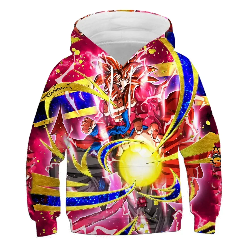 Dragon Ball Children's Wukong Hoodie Autumn New Children's Clothing Children's Hoodie Boy Cartoon 3d Hoodie Fashion Cool