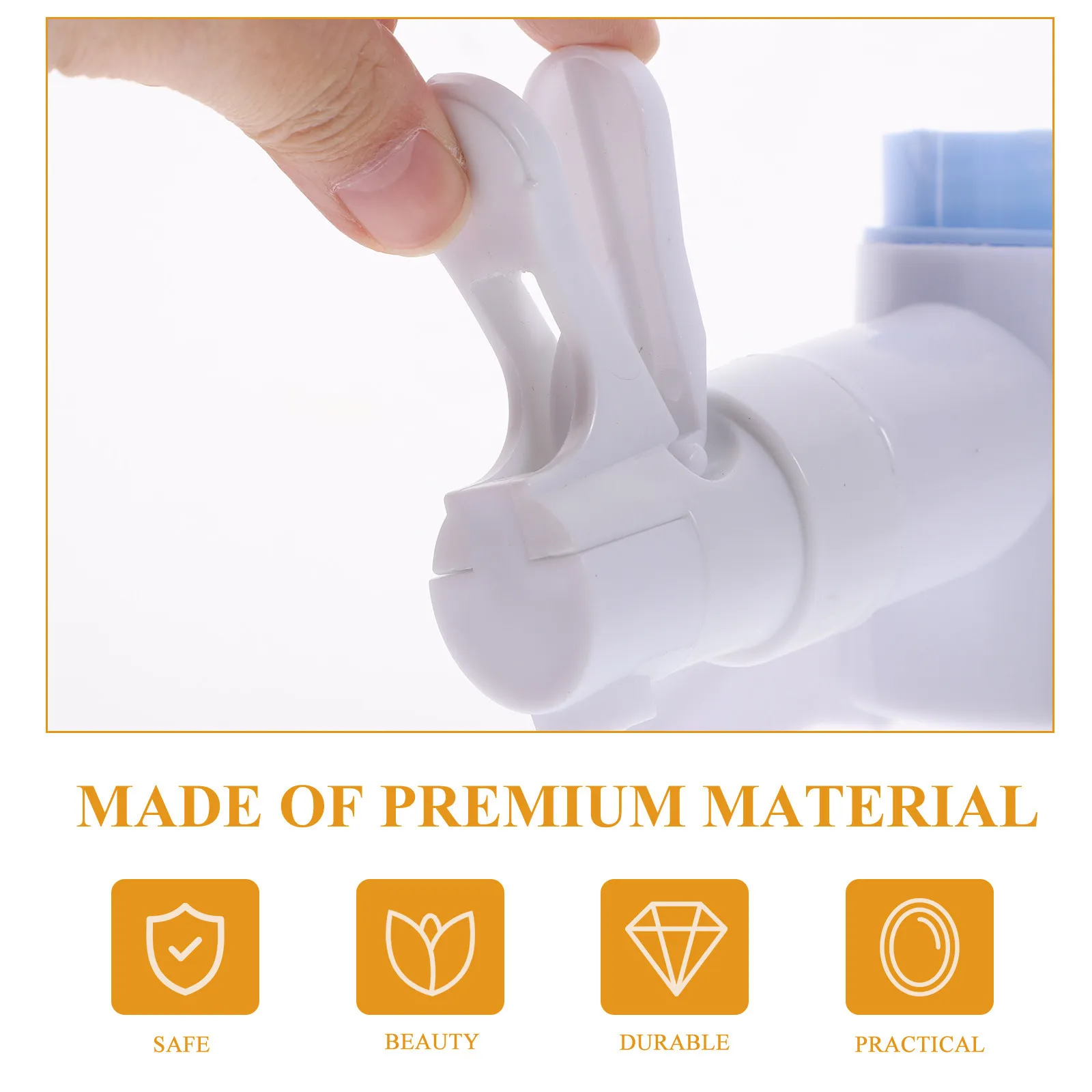 Water Jug Stand and Dispenser Valve for 5L 4.5L Bottles Compact Portable Design Triangular Stability Heavy Duty Plastic Water