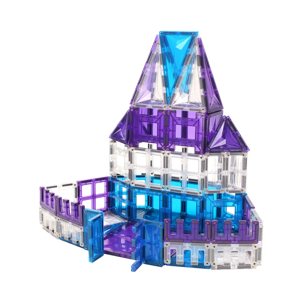

MNTL 3D Diy Magnetic Tiles Building Blocks Toy 120 Pcs Kids Star Magnetic Tiles Toys for Kids