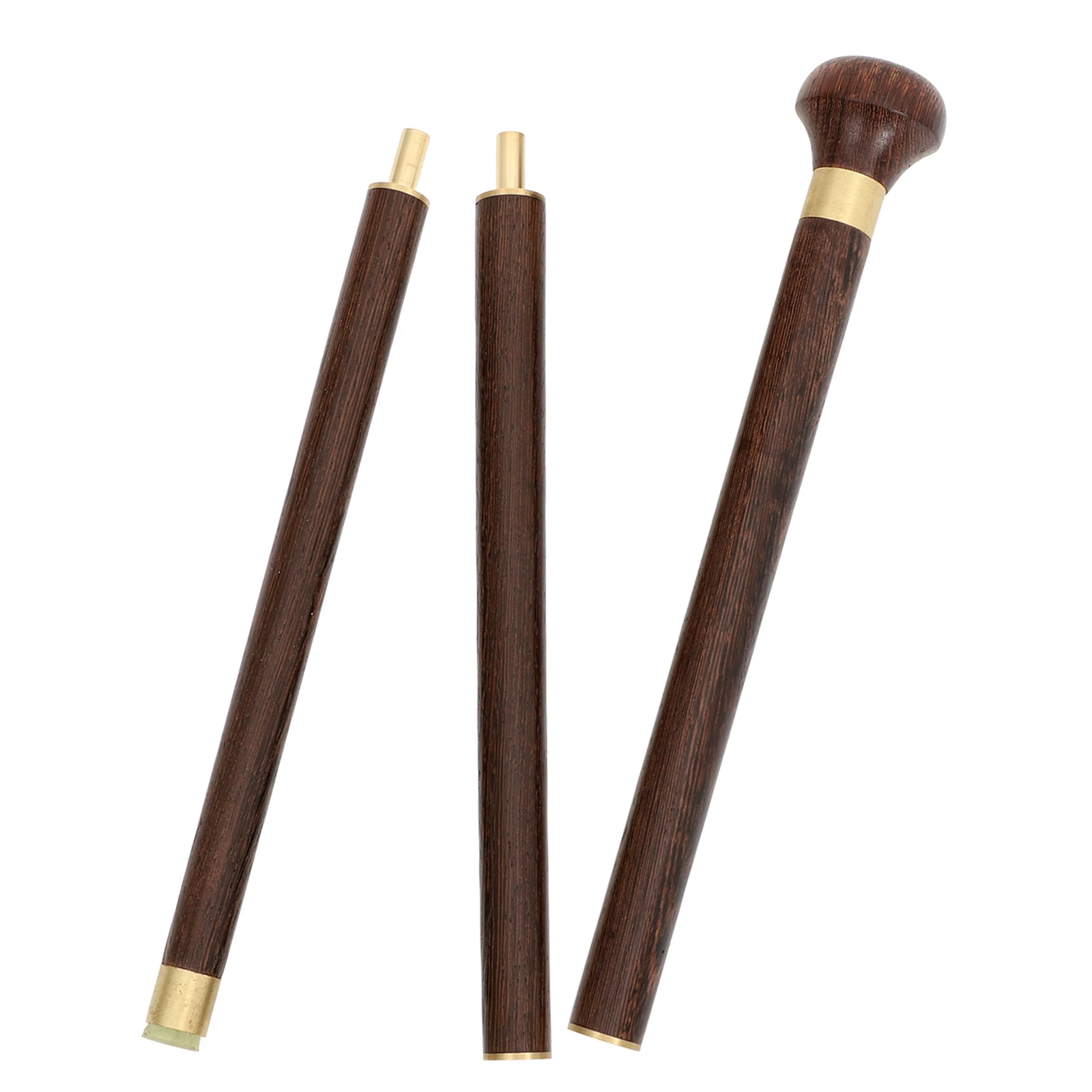 1pc Wooden Walking Stick Trekking Poles Anti-slip Walking Stick Wood Canes For Elder Walking -section Stick