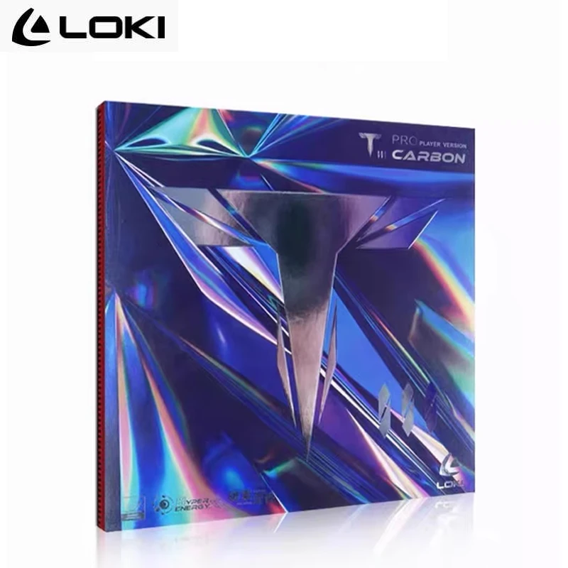 LOKI T3 Astringent ITTF Approved Carbo Sponge Table Tennis Rubber Sheet Pips-in Hard Non-sticky Pingpong Rubber Fast Attack